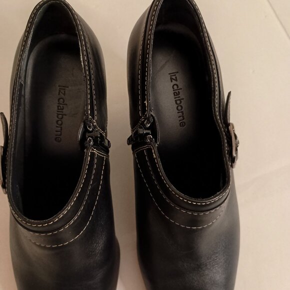 Coach Bowery Beadchain Black Leather Ankle Boots Women’s Size 6.5 B – Very Good - Picture 8 of 16